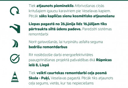 Norit dažādi saimnieciskie darbi Priekuļu apvienībā