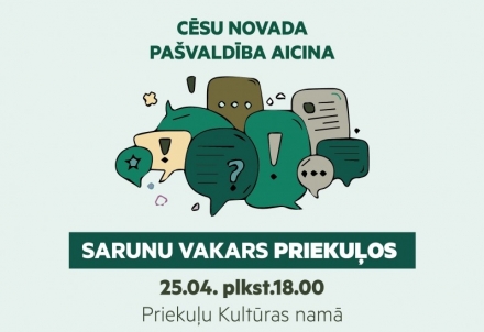 Sarunu vakars ar pašvaldības vadību Priekuļos