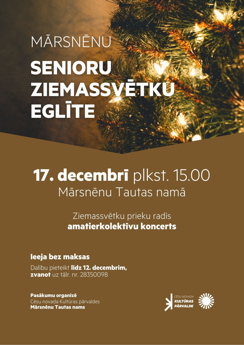 Ziemassvētku pasākums senioriem Mārsnēnos