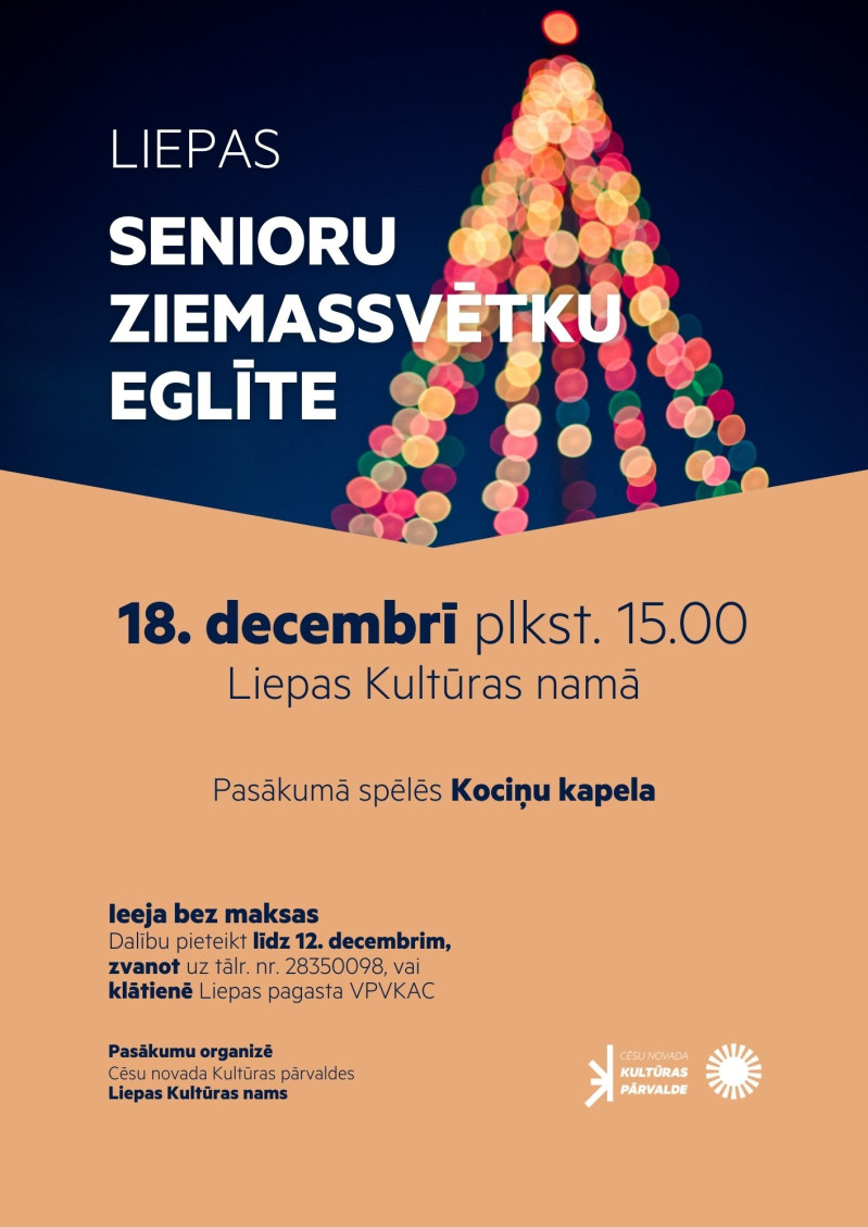 Ziemassvētku pasākums senioriem Liepā