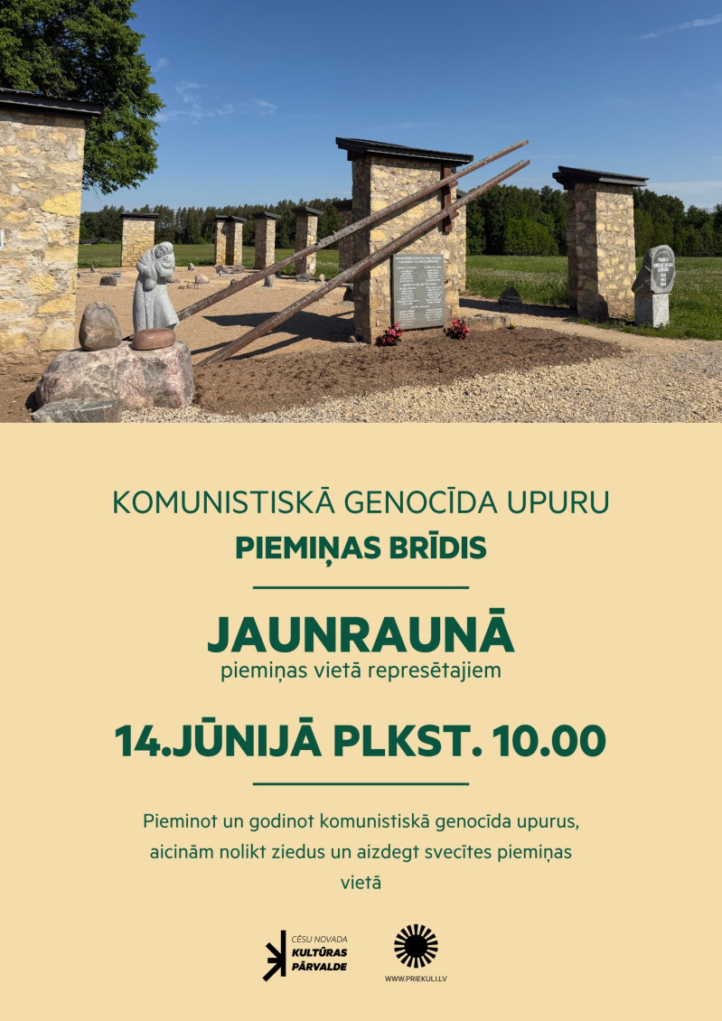 Komunistiskā genocīda upuru piemiņas brīdis Jaunraunā