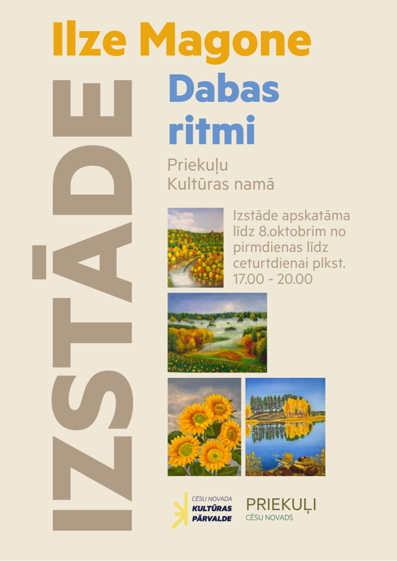 Ilzes Magones izstāde "Dabas ritmi"