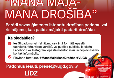 VUGD aicina iedzīvotājus dalīties ar drošības padomiem