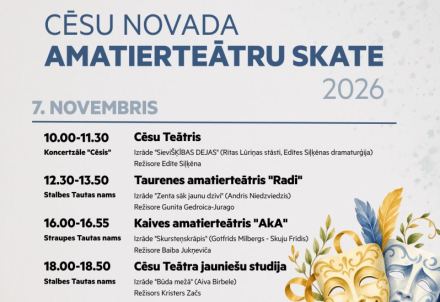 Cēsu novada amatierteātru skate 2026
