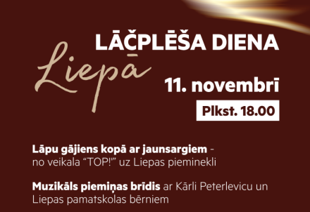 Lāčplēša dienas lāpu gājiens Liepā